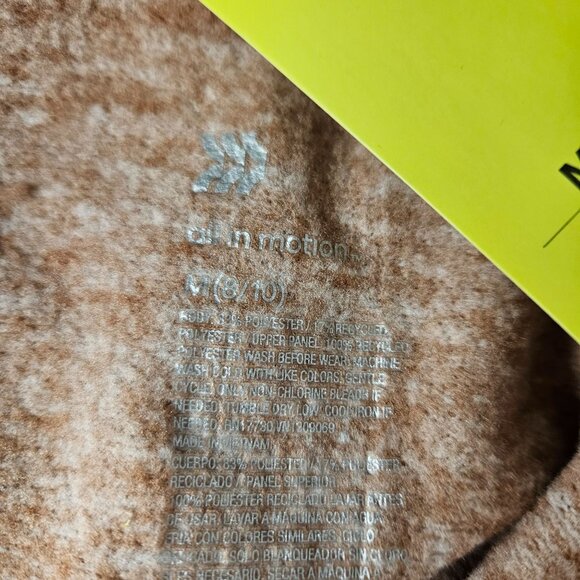 All In Motion Unisex 1/4 Zip Pullover Sweatshirt Size M 8-10 Cozy School Casual - Picture 10 of 10